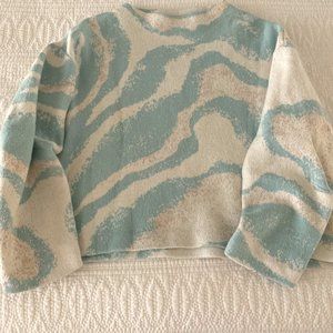 ANTHROPOLOGIE Soft, Cropped, High Neck Sweater